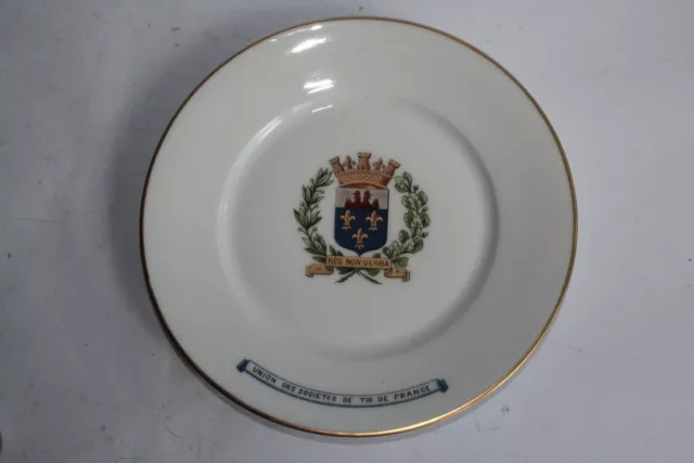 Union Plate of French Porcelain Tir Societies (55030)
