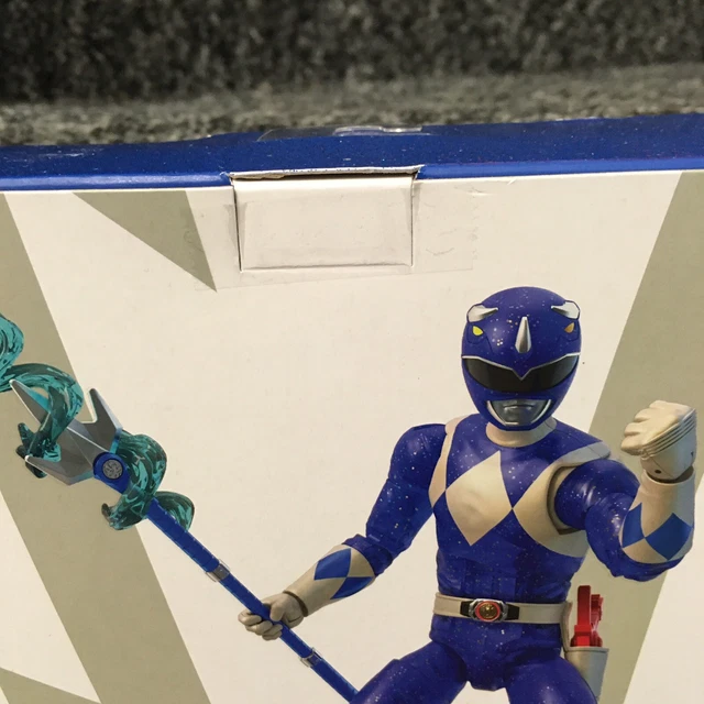 Power Rangers Lightning Collection Mighty Morphin “Metallic” Blue Ranger  *Read* 8
