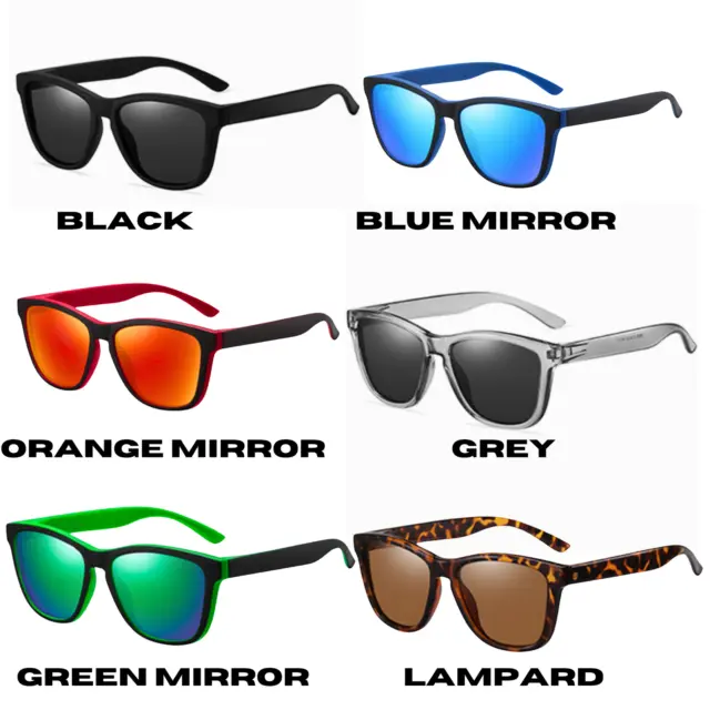 Polarized Sunglasses Men Women Retro Square Sport Fishing Cycling Driving