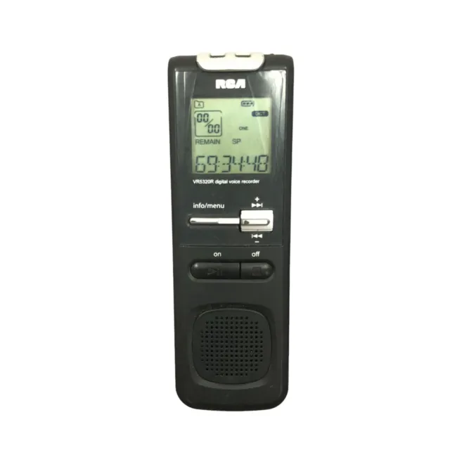 RCA Model VR5320R-A Digital Voice Sound Recorder Handheld USB TESTED