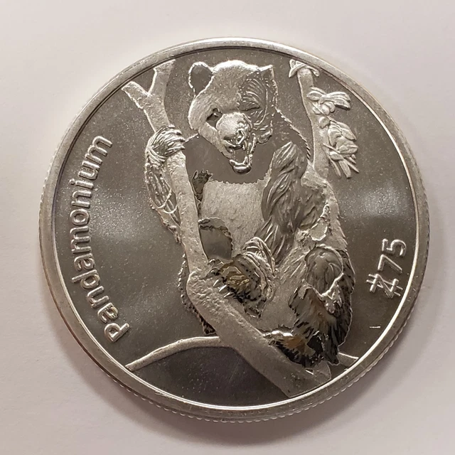 1 OZ .999 Silver Round - Z75 Zombucks Pandamonium - BU - SKU