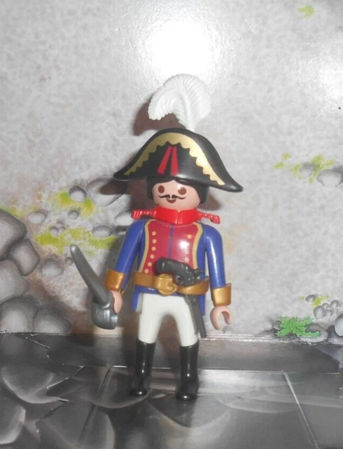 Figurine PLAYMOBIL Soldat D'époque Français - Occasion Très Bon état - Idéal Collection Ou Jouet