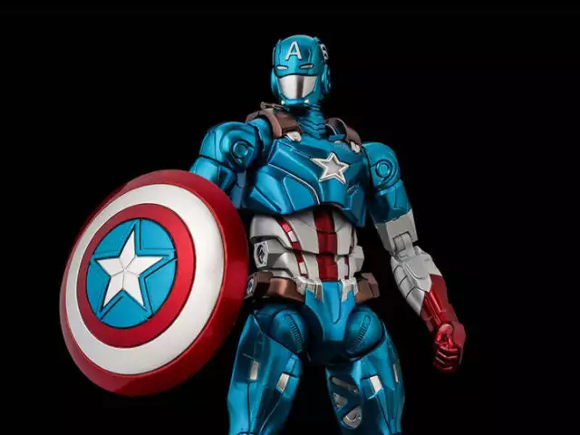 Marvel Sentinel Fighting Armor Captain America Figure 1/12 Scale Figure - NEW!