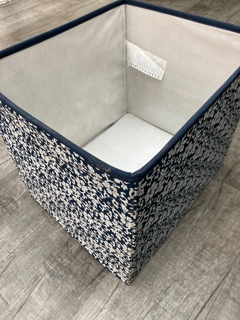 IKEA STOFF Box Fach Regal Aufbewahrungsbox Kiste, geblümt, gebraucht