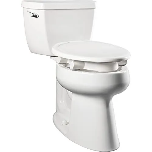 Bemis Assurance 3" Raised Toilet Seat with Clean Shield Elongated White