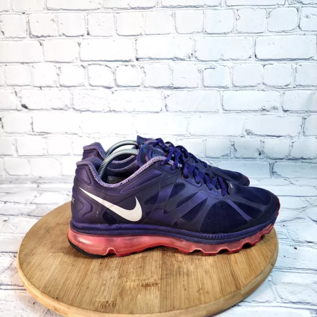 Nike Womens Air Max 2012 Lace up Athletic Sneaker Running Shoes Purple Size 8
