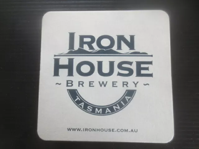 1 only The IRON HOUSE BREWERY, Tasmania  BEER COASTER