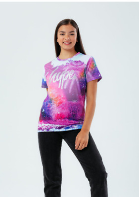 HYPE FAIRY GARDEN stampa Kids T-Shirt Multi Floreale età 3-4 ANNI BNWT RRP £ 18