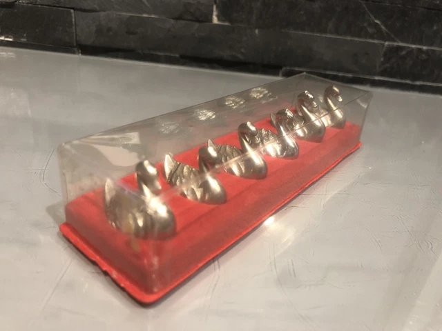 Lot De 12 Porte-couteaux Métal Argenté Forme Nœud - Très Beaux - Neufs