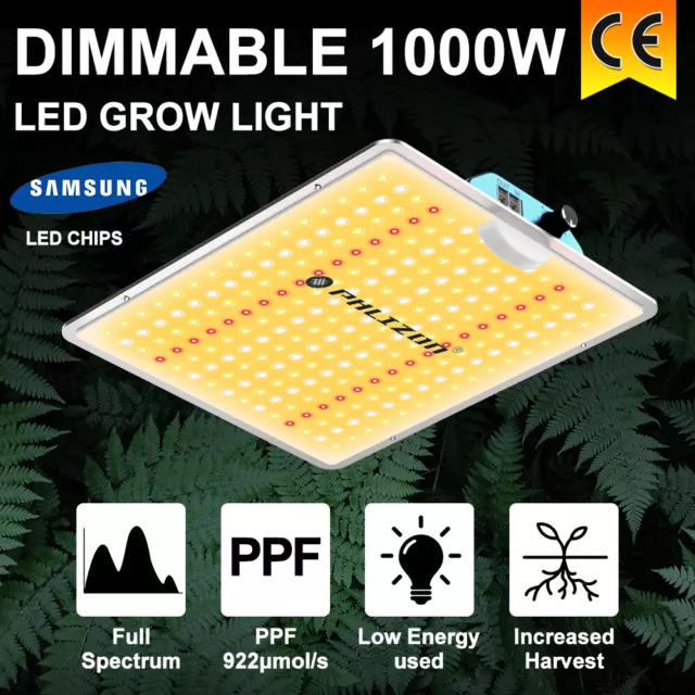 1000W LED Grow Light Full Spectrum Hydroponic Indoor Plant Veg Flower Samsung IR