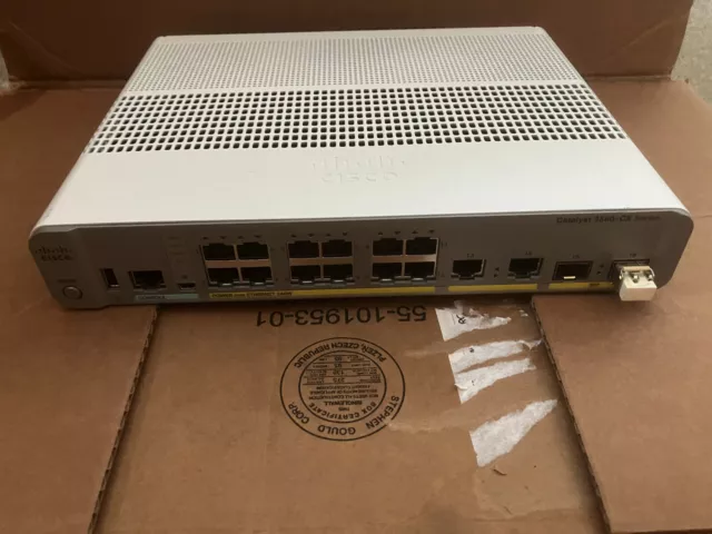 Cisco Catalyst WS-C3560CX-12PC-S C3560 LAN Switch POE Gigabit Ethernet  CCNA