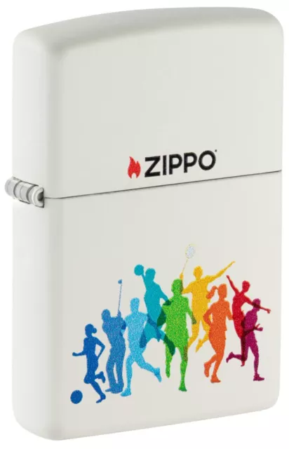 ZIPPO briquet blanc color Sports 60007155  une boîte Cadeau de qualité