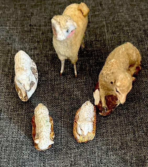 Statue Presepe 15 Cm Figurines Moutons Crèche Moranduzzo - 6 Pièces 8cm • Fabriqué En Italie Mouton Creche Noel