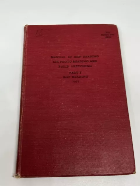 British Army Training Manual of Map Reading & Air Photo Reading books, VOL 1