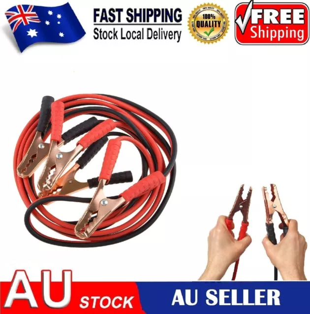 6.5 ft 2 Gauge Booster Cable Battery Jump Start Jumping Heavy Duty Cables Jumper