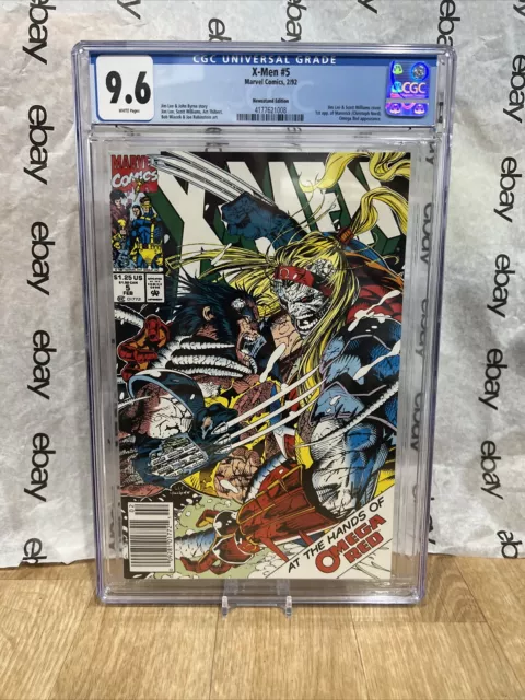 X-Men #5 Newsstand Edition CGC 9.6 HIGH GRADE Marvel Comic KEY 1st Maverick App