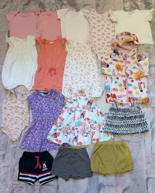 Baby Girls 12-18 Months Clothes Bundle Dress Playsuit Jacket Shorts Next TU Etc