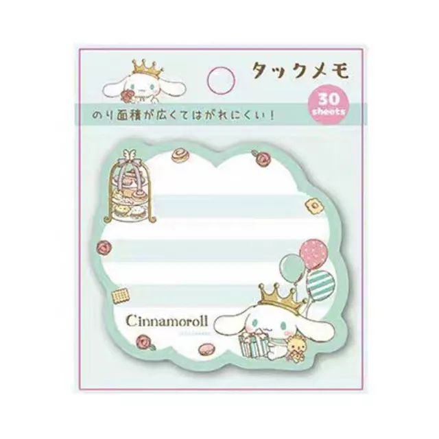 Cinnamoroll Roi Notes Repositionnables Sticky Pad Original Sanrio Kawaii Japon