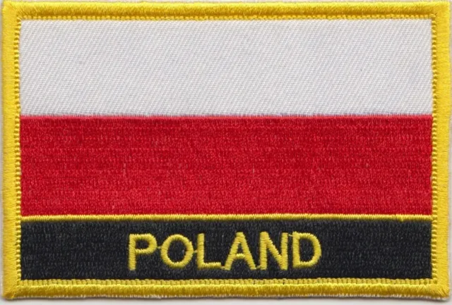 Poland Flag Embroidered Patch - Sew or Iron on