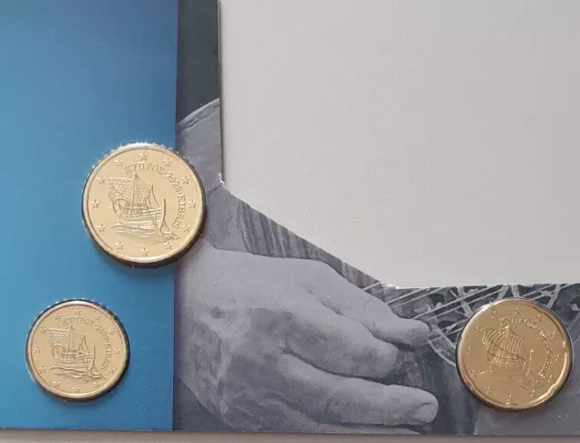 Zypern 2023  10, 20, 50 Cent aus KMS in BU Kursmünzen Stgl € - Cyprus