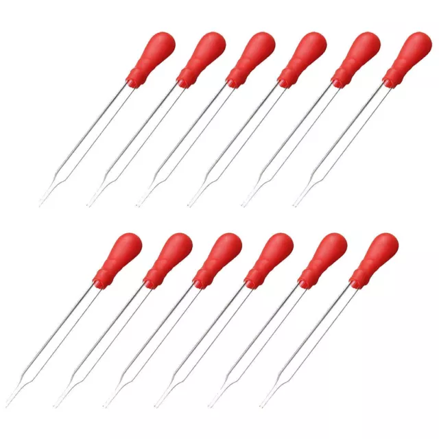 15x Rubber Head Glass Dropper Graduated LineLiquid Transfer Pipette Lab Supplies