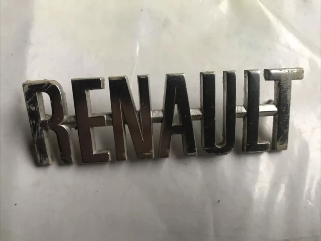 RENAULT 14 Ancien Insigne Emblème Logo Sigle Monogramme Badge En ALU - Foto 3