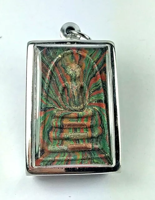 Holy Phra Somdej LP Pae Pendant Luck Wealth Protect Fetish Talisman Thai Amulet