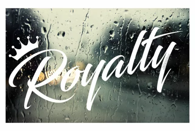 Royalty car Decal Sticker [ jdm euro drift slammed race window vinyl accent]