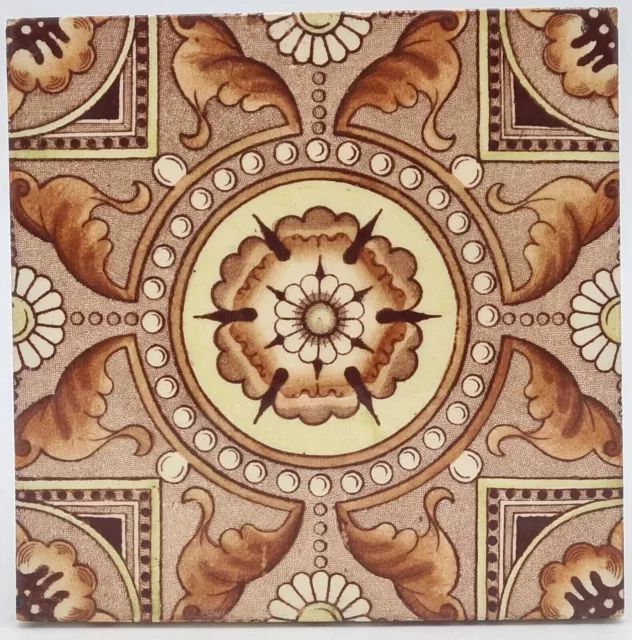 Antique Fireplace Tile Aesthetic Transfer Printed Tile C1880 AE2