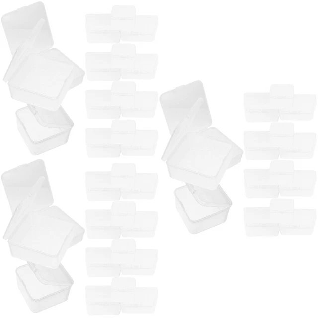 45 piezas Caja transparente pequeña Almacenamiento De Accesorios De Juego Mini Accesorios Contenedor