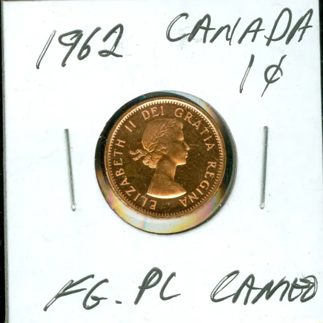 1962 Canada 1 Cent Finest Grade Pl Cameo      Shipping Is 90 Cents