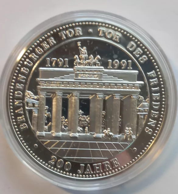 Medaille 1991 200 Jahre Brandenburger Tor Berlin - Johann Gottfried Schadow PP