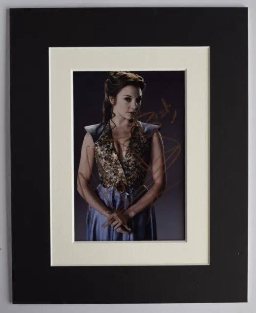 Natalie Dormer Signed Autograph 10x8 photo display Game of Thrones Actress AFTAL