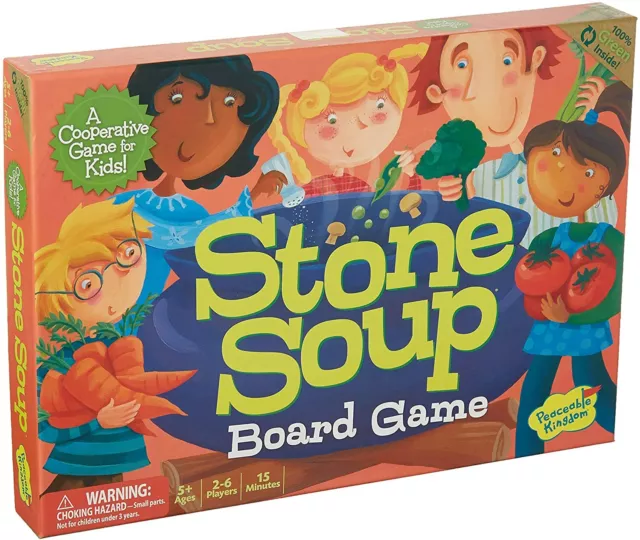 Peaceable Kingdom Stone Soup -  Cooperative Board Game for Kids aged 5+