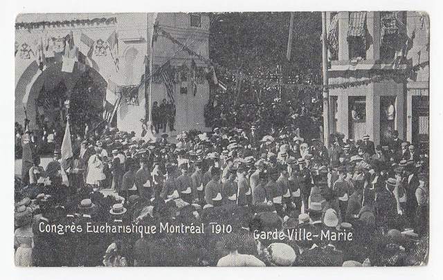 Gardes Ville-Marie Congrès Eucharistique MONTREAL Quebec 1910 Federated Press