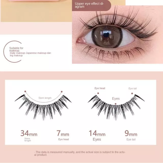 Curling Women Manga Lashes False Eyelashes  Full Strip Eyelash Makeup Tools 3