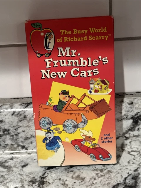 THE BUSY WORLD of Richard Scarry Mr Frumble’s New Cars VHS Video Tape ...