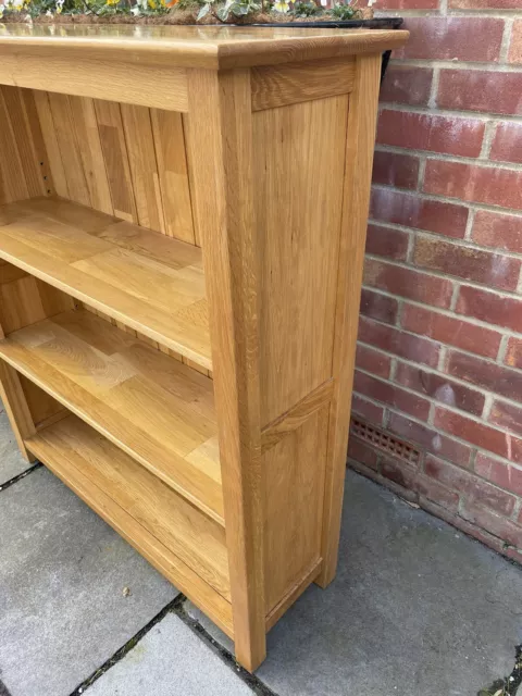 Good Quality Modern Solid Oak Open Bookcase With Adjustable Shelves 2