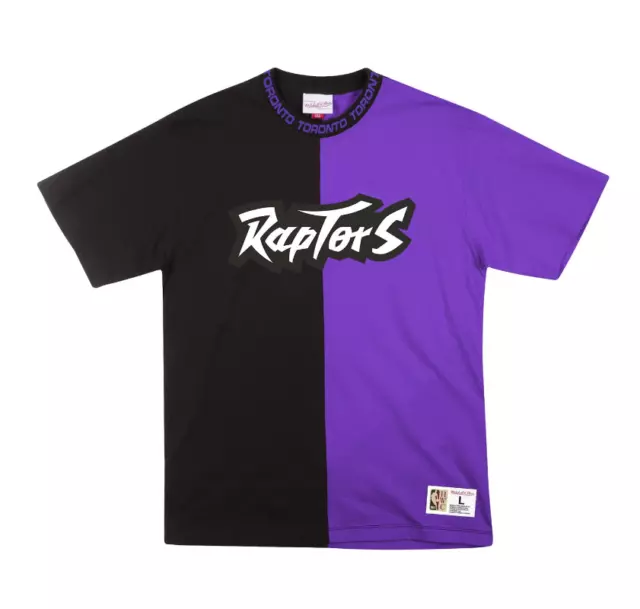 Mitchell E Ness Toronto Raptors NBA Spalato Colore Té Nero Viola Nuovo