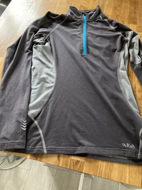 Rab Women’s Aeon Plus Zip Base layer Running Top Size 14