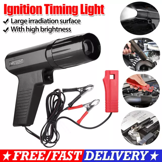 12V Digital Inductive Timing Light Auto Motorcycle Petrol Engine Ignition Timing