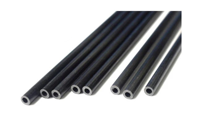 8pcs 4mm Carbon Fiber Tube 4mmx2mmx420mm (pultrusion),2/3/5mm Availble