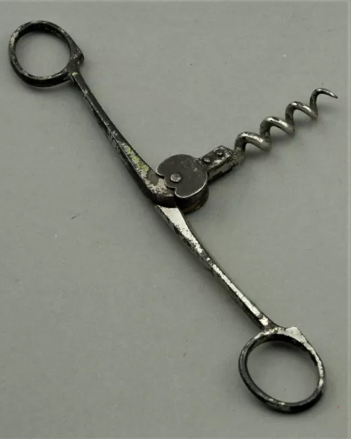 Taschen Scheren Korkenzieher Vintage Corkscrew Antique tire bouchon antik  (81)