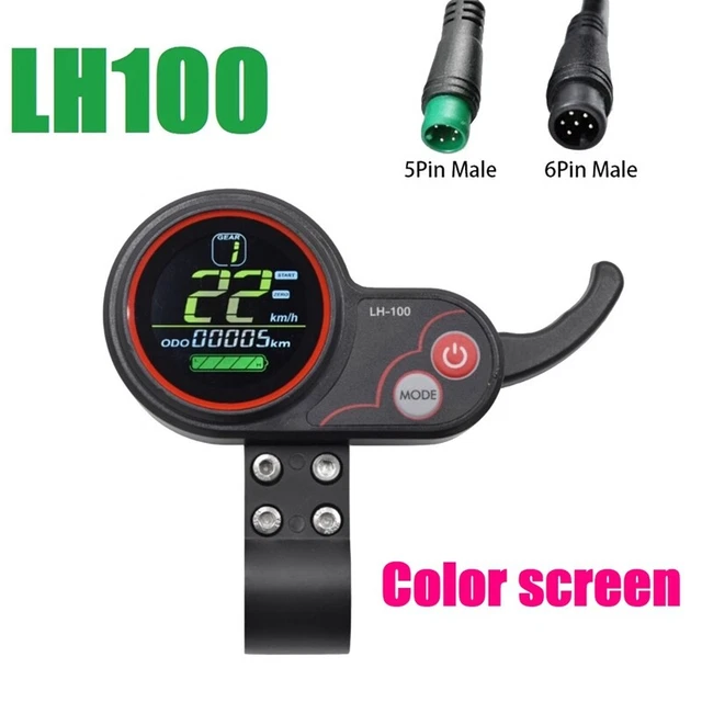 Display LCD P3C Per Bici Elettrica – Schermo Colorato 24V/36V/48V/60V, 5 PIN Con Protocollo UART