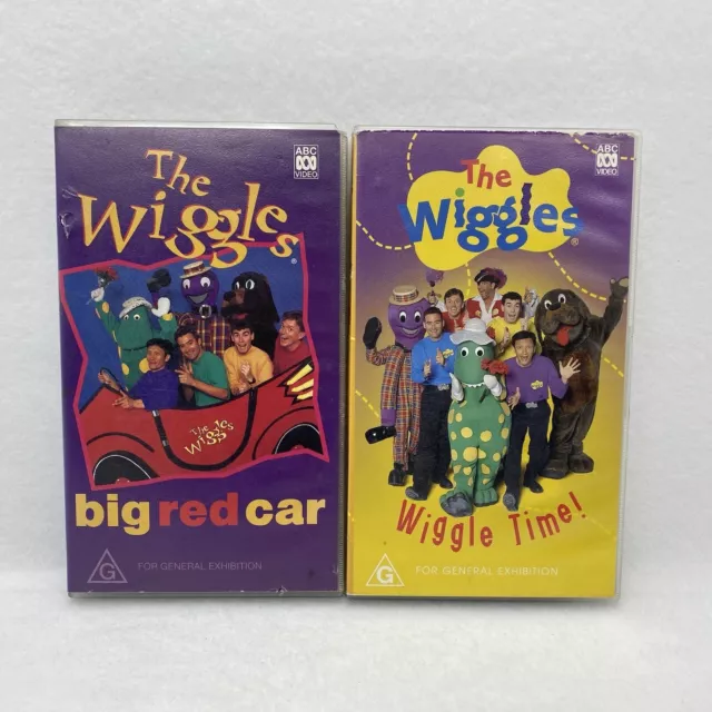 THE WIGGLES VHS Video Tape Big Red Car Wiggle Time Childrens Kids TV ...