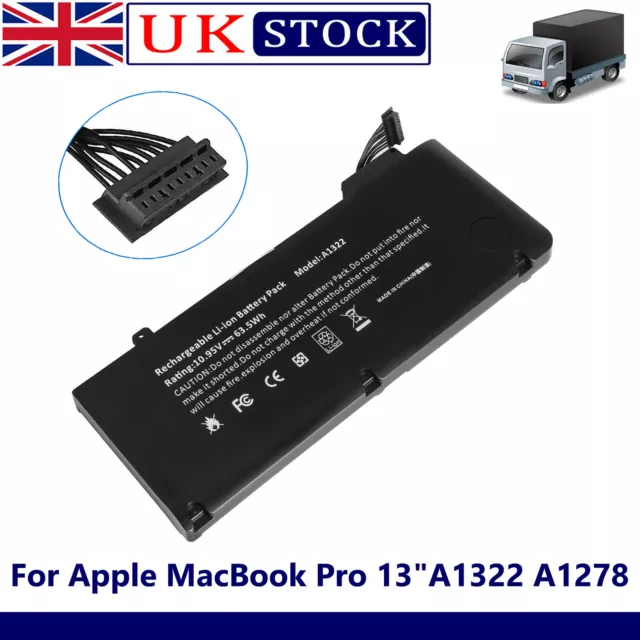 Battery For Apple MacBook Pro 13" A1322 A1278 Mid 2009 2010 2012 63.5Wh NEW