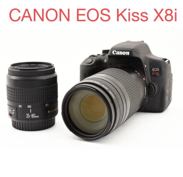 CANON EOS KISS X8i Standard Telephoto Double Lens Set 402344 CANON EOS KISS X8i Standard Telephoto Double Lens Set 402344