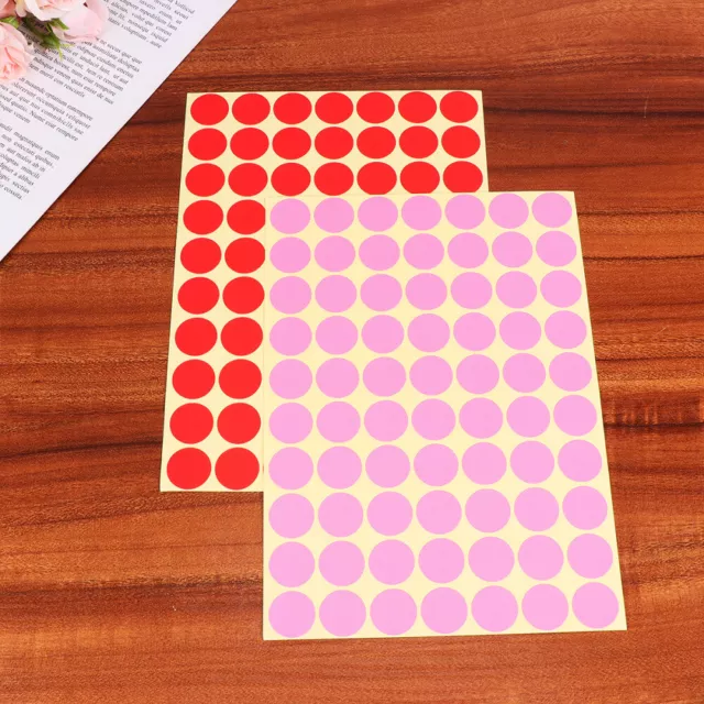 30 Sheets Circle Dot Labels Removable Dot Sticker Round Dot Labels