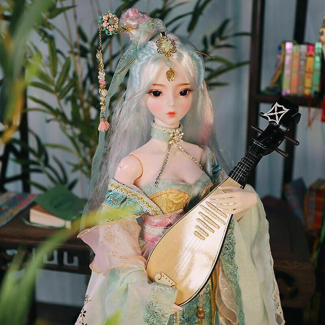 1/3 bambola BJD ragazza 60 cm giunto palla + trucco viso + occhi + parrucca + set completo vestiti