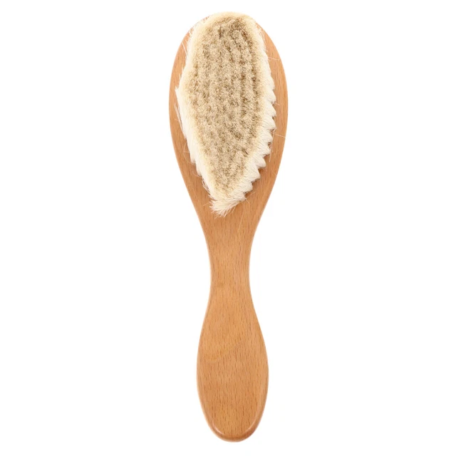 Wool Children's Shampoo Brush Newborn Infant Grooming Kit Baby Detangling